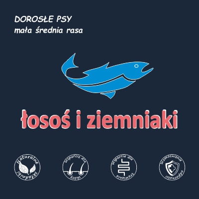 Łosoś i Ziemniaki Pies dorosły SM