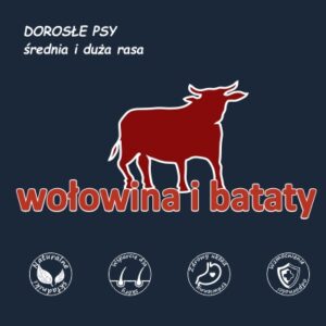 Delicja Wołowina bataty marchew pies dorosły - 1,25kg