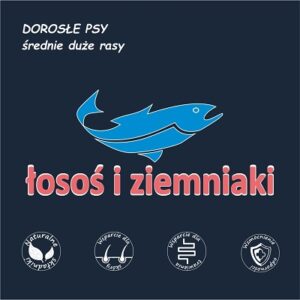 Łosoś i Ziemniaki Pies dorosły L - 15kg
